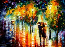 Two Couples by Leonid Afremov Two Couples by Leonid Afremov