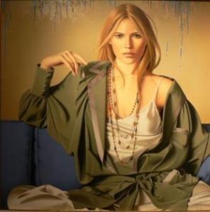 painting of woman ginette beaulieu 1