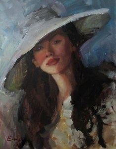 woman painting by emilia wilk 2