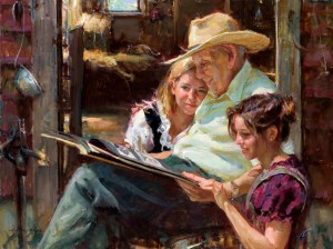 A Moment to Reminisce painting daniel gerhartz