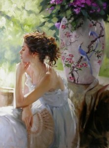 girl in white painting daniel gerhartz