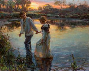 painting man and woman daniel gerhartz