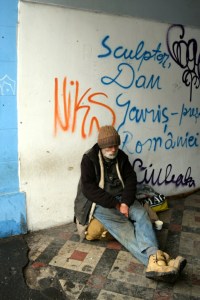 Homeless Romanian