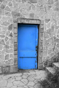 Blue door