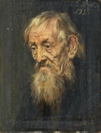 Portrait of an old Man Painting by Eduard von Gebhardt