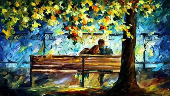 Painting Lovers leonid afremov
