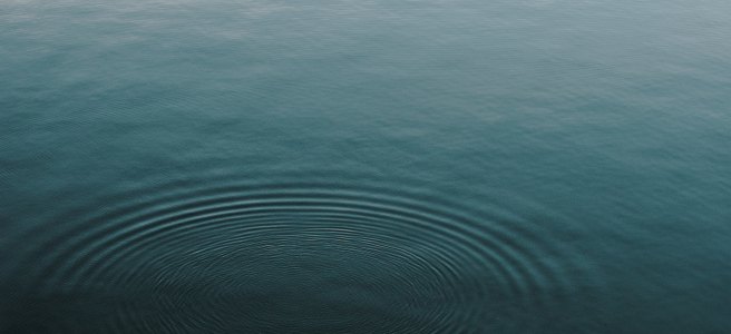 Calm water ripple photograph