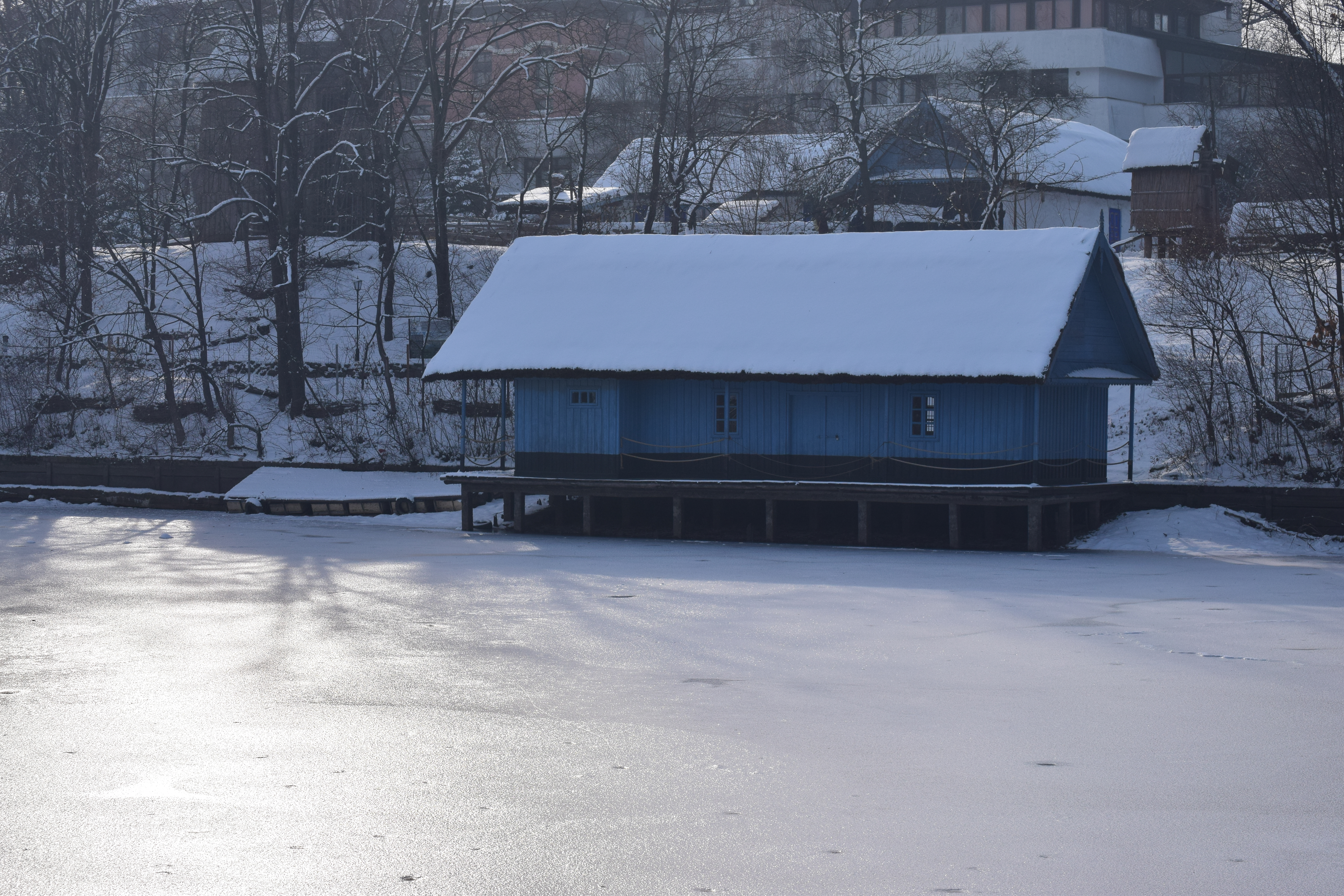 Casa muzeul satului iarna - House Museum of Peasant Life in Winter